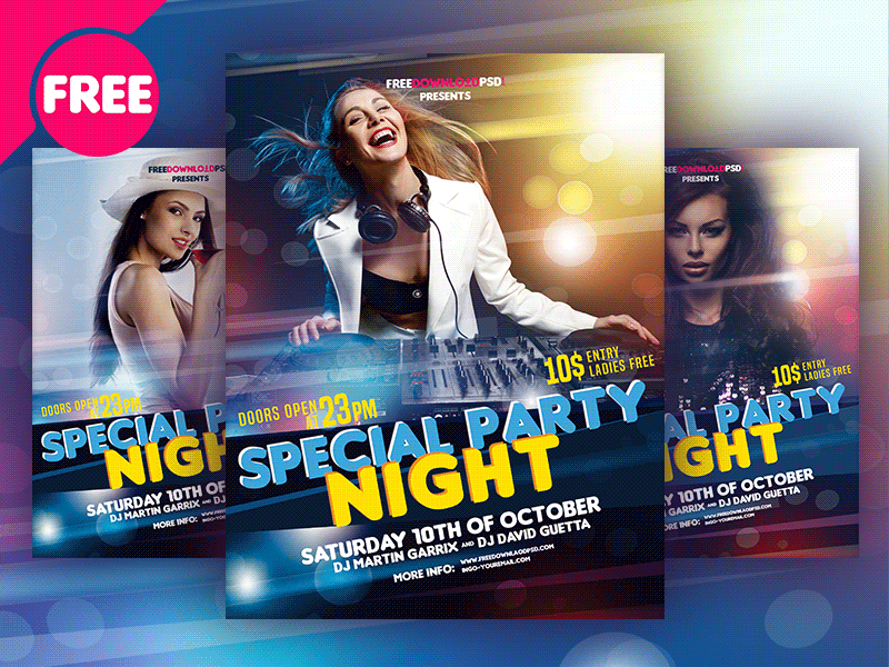 Night Party Flyer Free Download –  👍