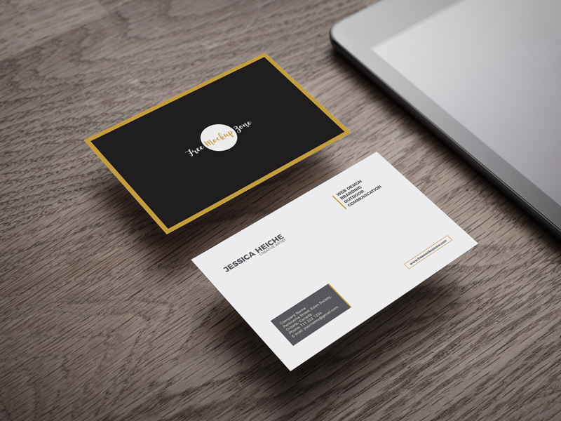 8ff565ced443c9ed578085eb82164bdf - Free Business Card on Wooden Table Mockup
