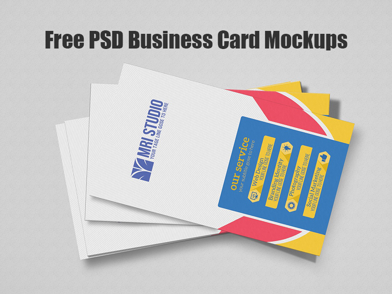 b2b72c6de2ee100207ef37488c9d36d3 - Free PSD Business Card Mockups