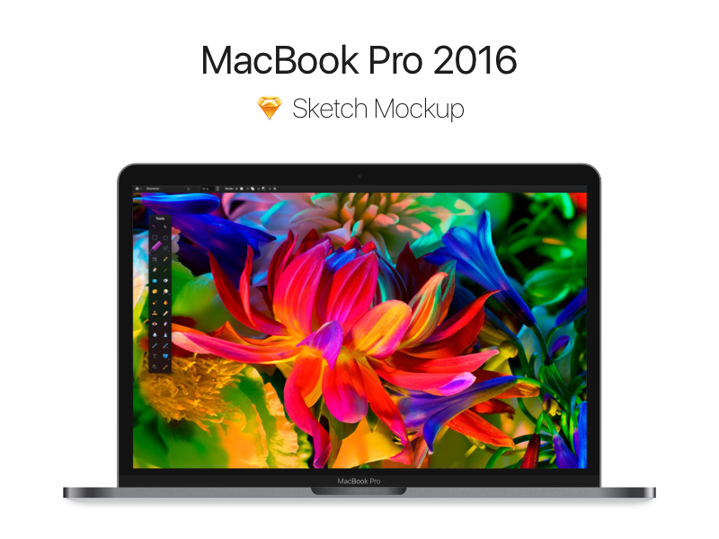 ddf600f5f13cb55d7bf0c15ba9313c5d - Macbook Pro 2016 - Free Sketch Mockup